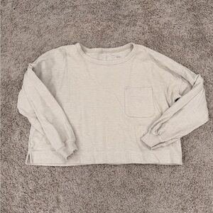 Aerie Cream Long Sleeve Top